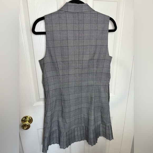 Anna Cate Collection Sara Vest Dress Plaid Double Breasted Pleated Hem | Size M - Picture 9 of 13